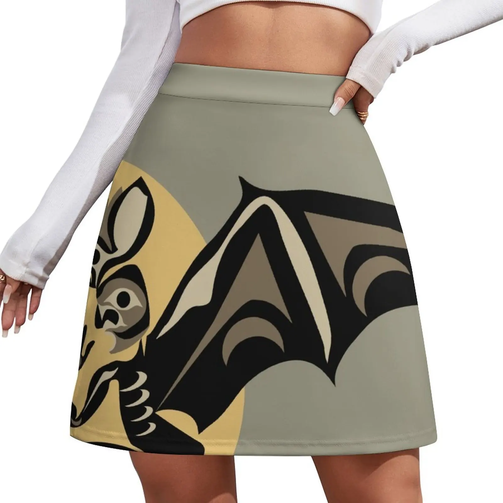

Bat Mini Skirt Woman short skirt clothes for woman Mini Skirt