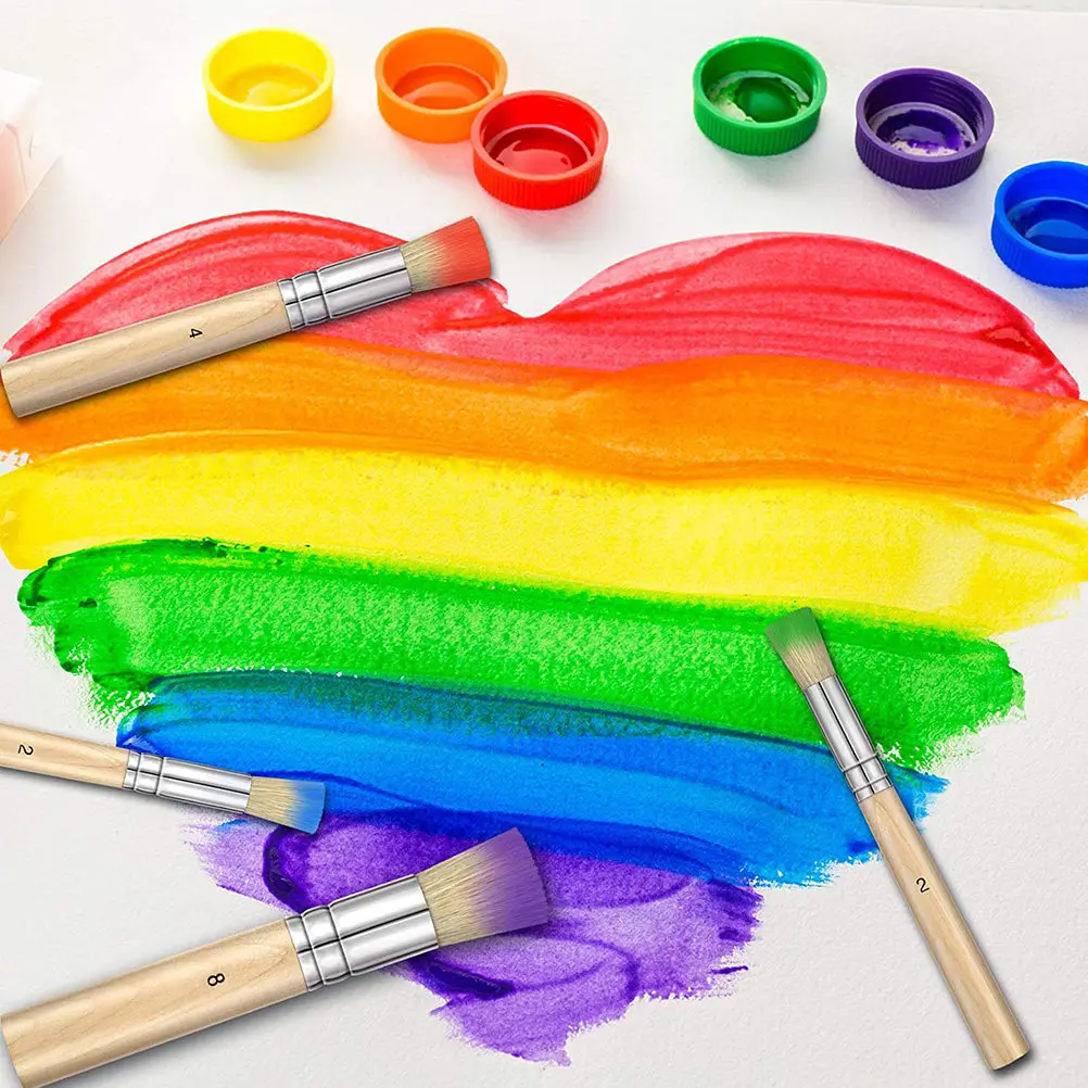 

6Pcs Watercolor Painting Brush Set Professional Artist Paintbrush Portable Ergonomic Wear-Resistant Multi-Function Painting