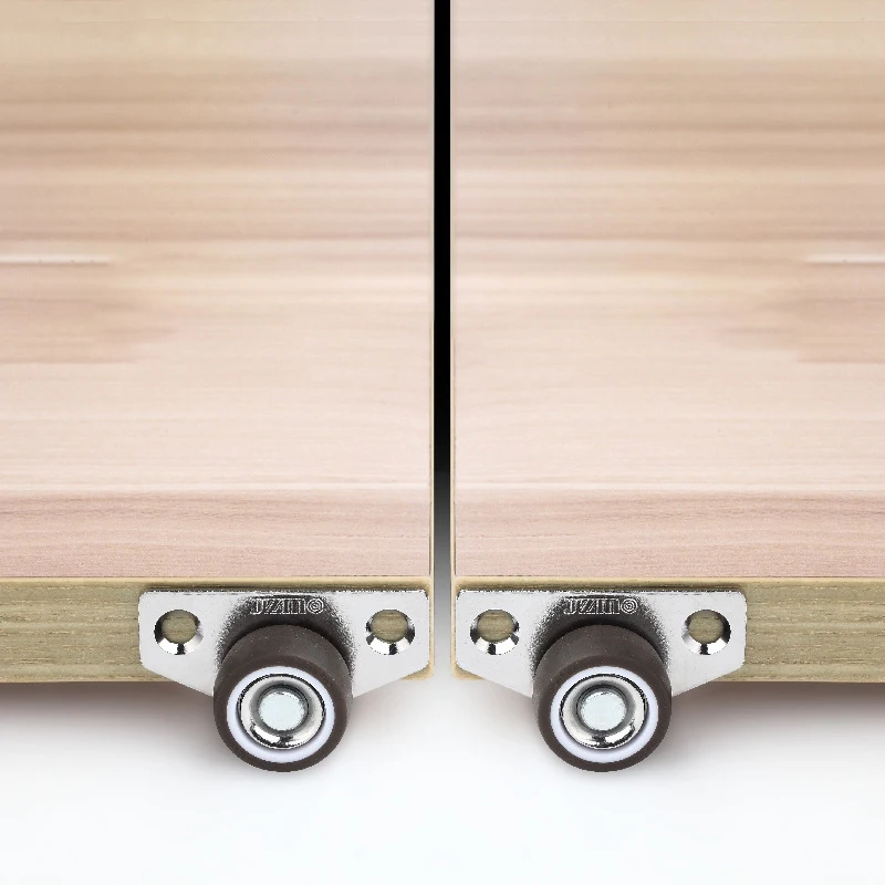 1/4Pcs Silent Rubber Casters, Drawer Wheels, For Furniture Kitchen Cabinet Table ,of Side Installation Low Profile Replace Wheel
