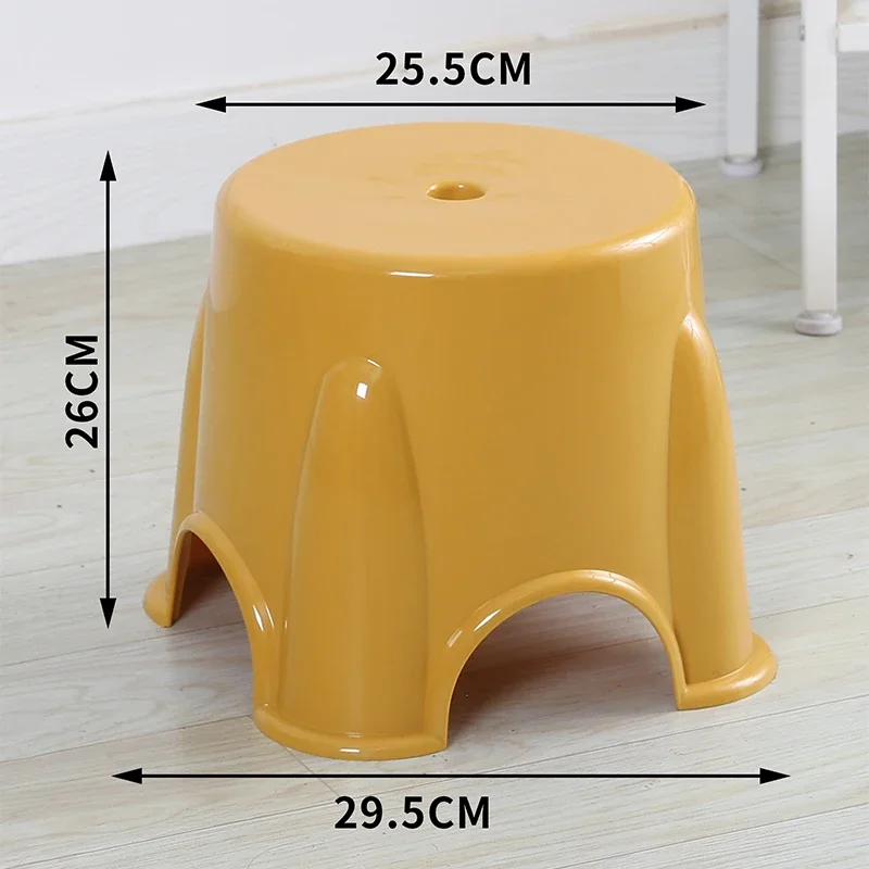 rubber stools Small stools, plastic benches, household children's stools, thickened round stools, anti slip, foot stepping