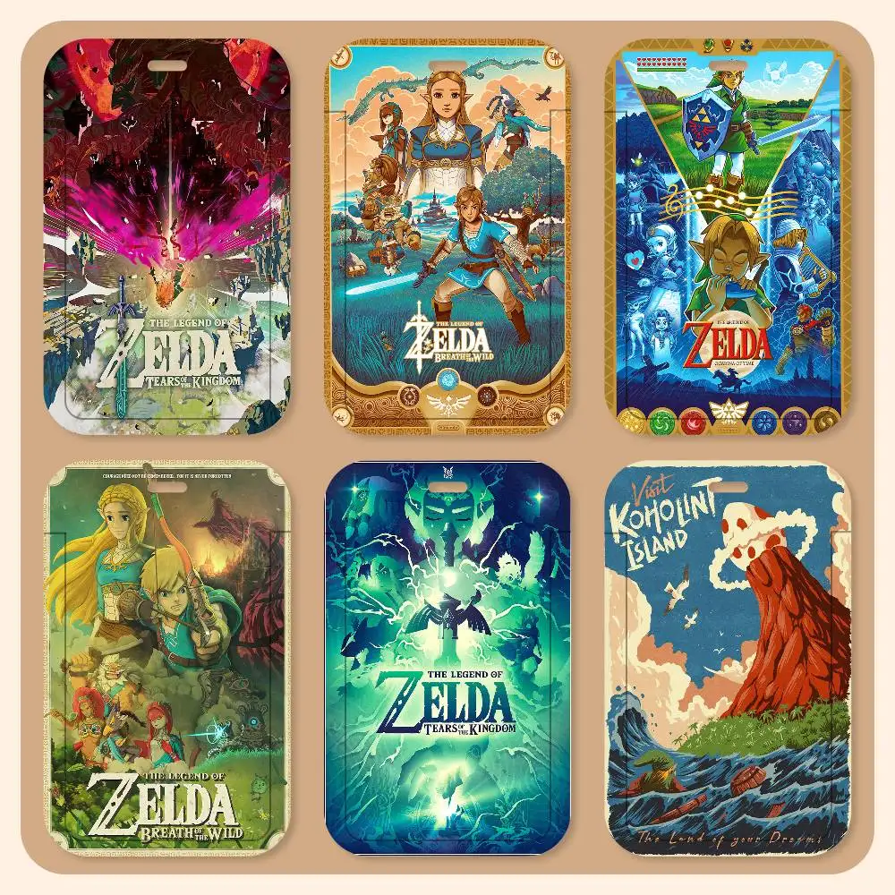 Game Z-Zeldas Lanyard Card Holders Student ID Card Holders Neckband Card Holders Access Control Accessories Gifts