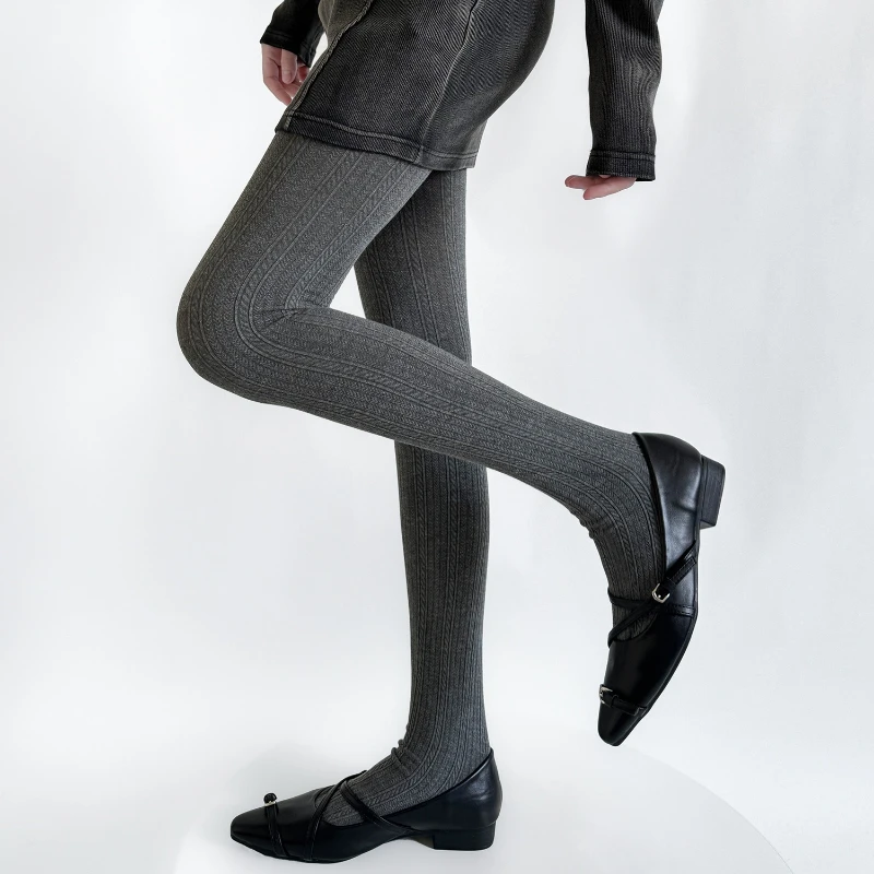 Knitted Cotton Tights Pantyhose Women Autumn and Winter Sexy Lingerie Slim Stockings Women Tights Female Hosiery Body Stockings