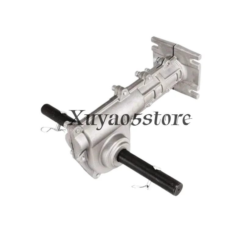 Lawn Mower Weeding Trenching Wheel Assembly Copper Gear Spindle Aluminum Housing Gearbox Parts