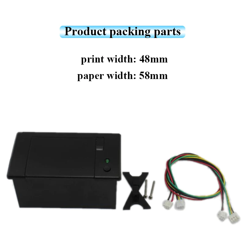 58mm Panel Thermal Printer for POS Machine Self-Service Equipment TTL/RS232 Embedded Receipt Printer