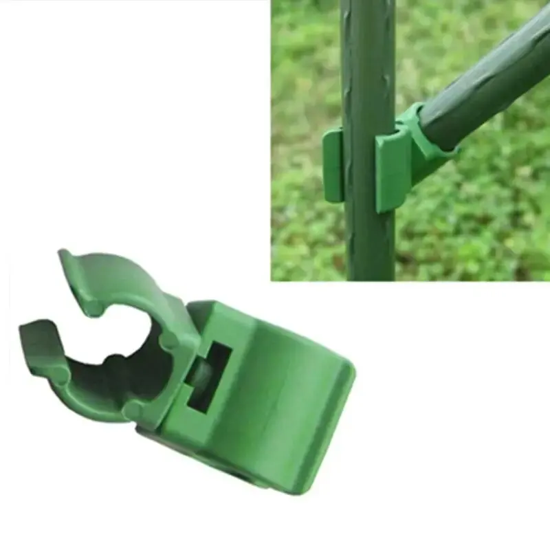

20pcs 360° Adjustable PE Plastic Universal Buckle for Horticultural Accessories - Round Pipe Rattan Climbing Frame with Plastic