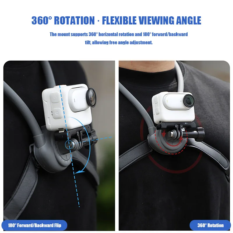 VOLODYMYR Osmo Nano/GO Ultra Neck Mount Sport Camera Bracket Pocket 3 First-Person Photography Shooting Bracket