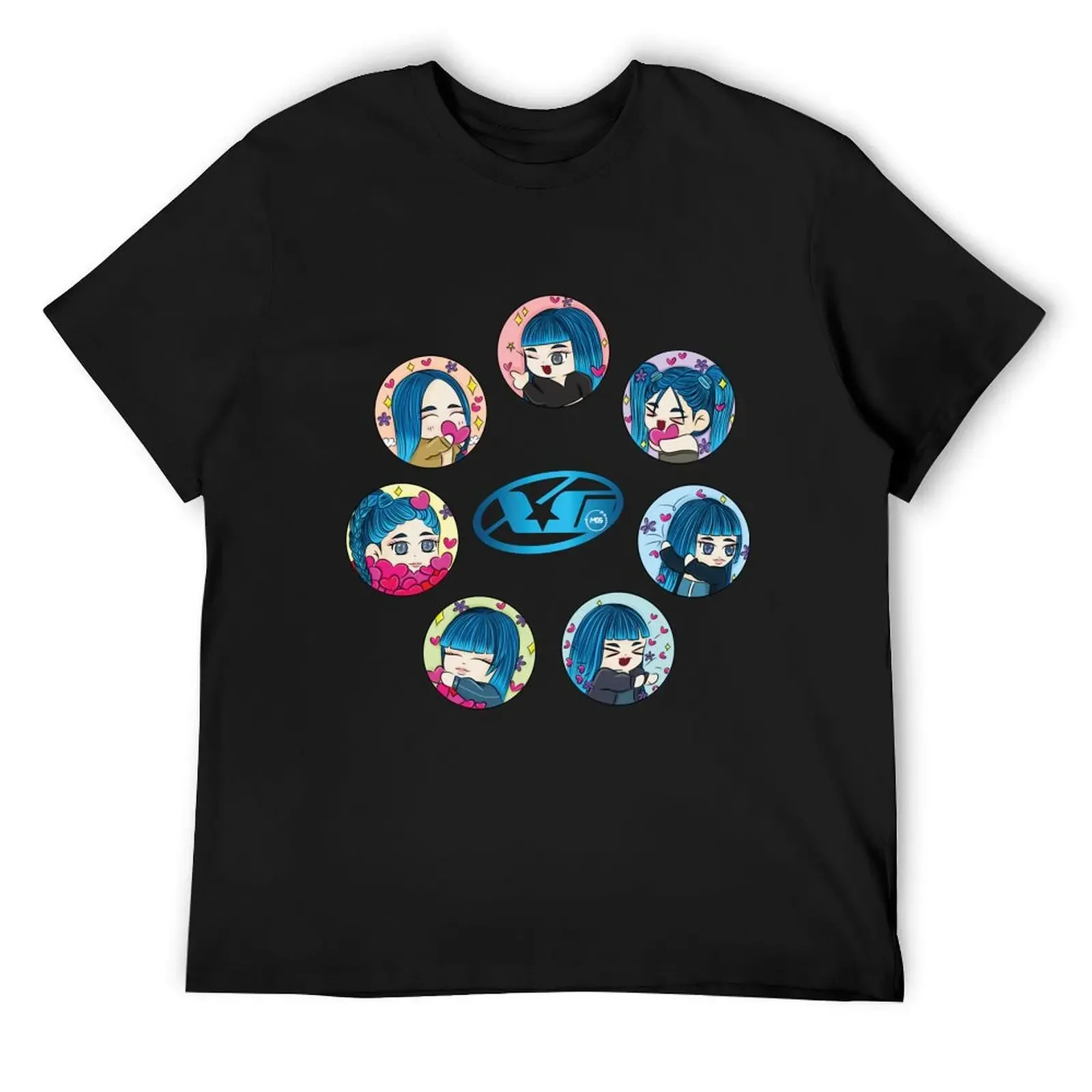 

XG chibi design T-Shirt vintage clothes Funny t-shirts blanks Man t-shirt mens plain t shirts