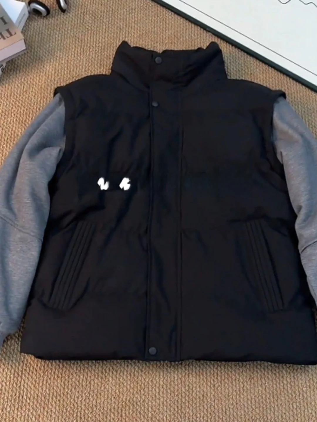 

Утепленная мужская хлопковая куртка с отстегивающимся капюшоном, черная, двухслойная, теплая, приталенного кроя, с длинными рукавами, повседневная зимняя верхняя одежда