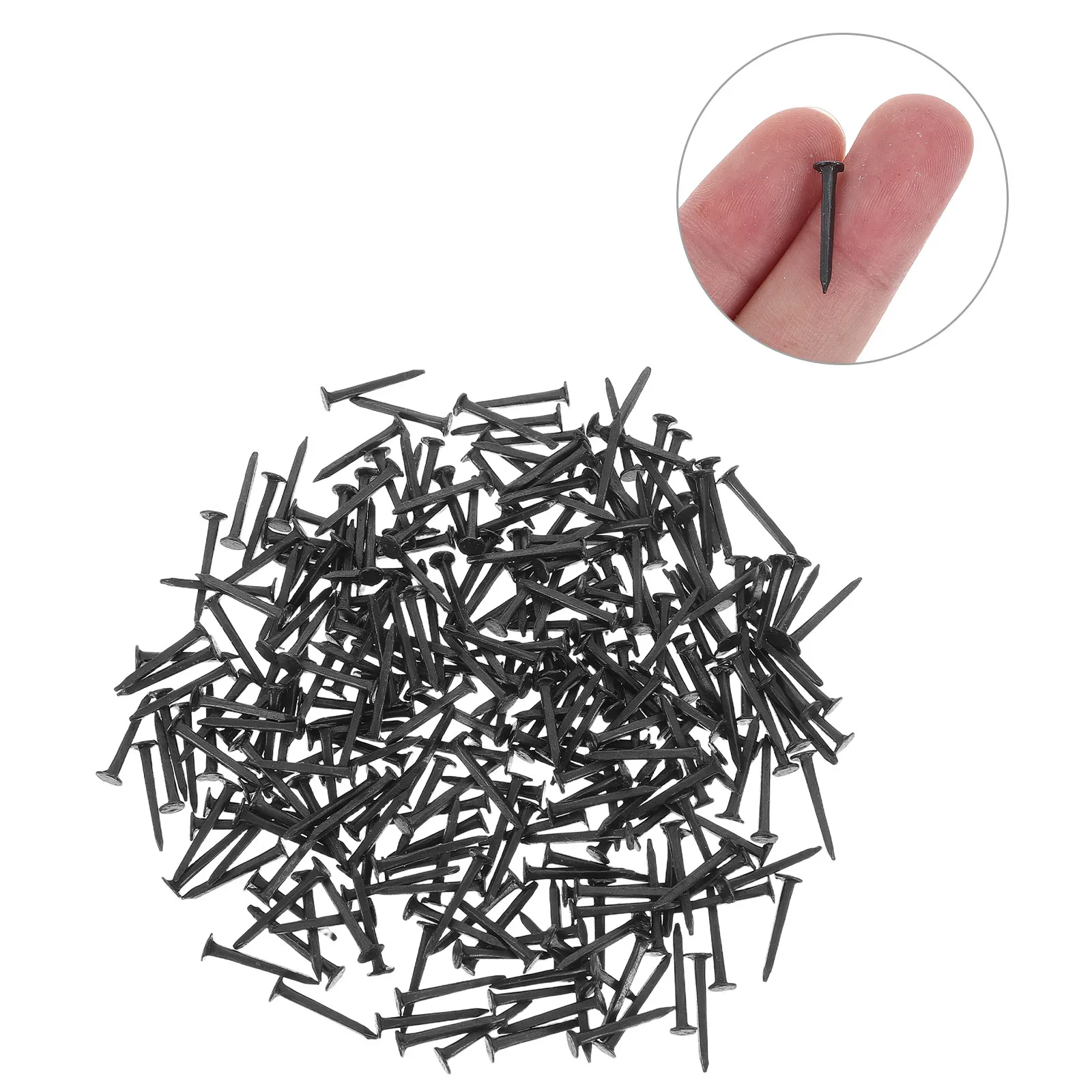 370Pcs Ornamental Furniture Tacks Brass Metal Thumb Tacks 2mmx16mm Heavy Duty Rust Proof for Rug Carpets Upholstery Wood Trim