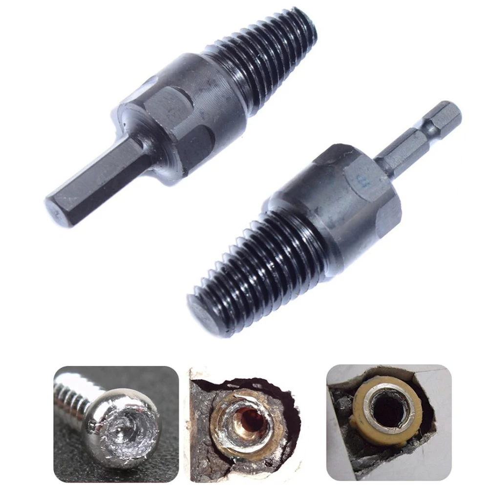 Broken Screw Extractor Screw Remover Hex Shank Water Pipe  Damaged Screw Extractor Driver 4/6 Electric Wrench Power Tools