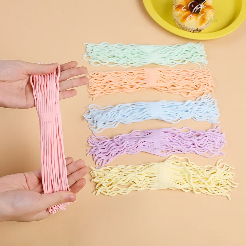 

Simulation Ramen Noodles Elastic Pull Rope Fidget Toy TPR Soft Anti Stress Rope Toys Stretch String Stress Relief Autism Toys