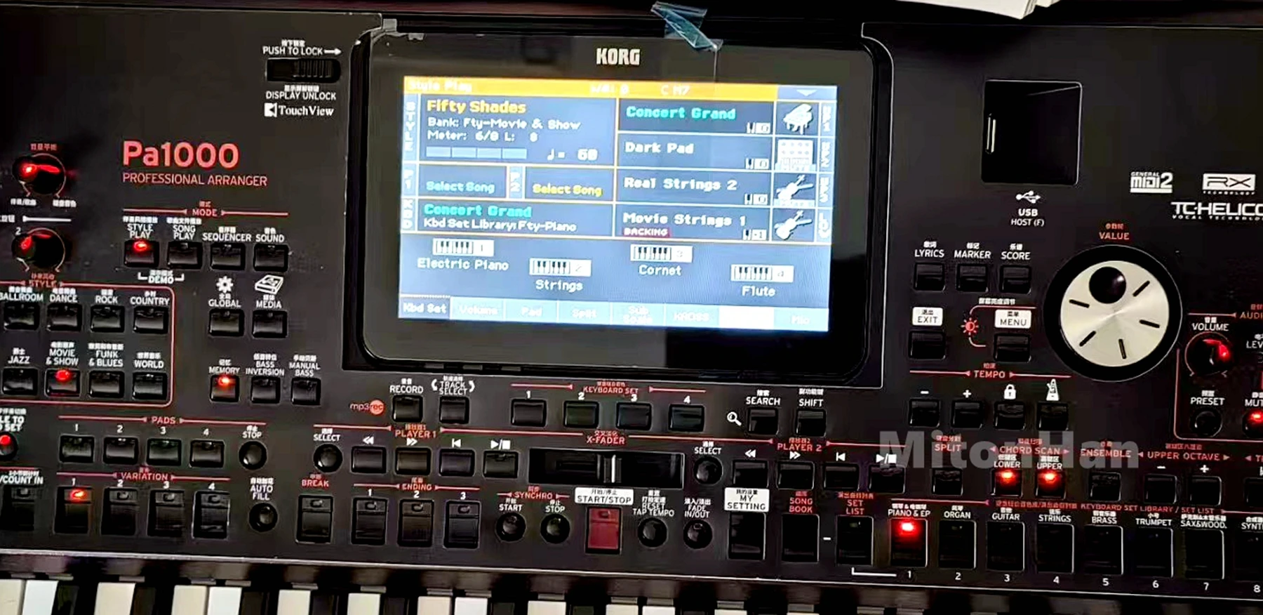 New Original For Korg PA4X PA1000 Touch Screen PA4X-61 PA1000 LCD Display（1 year warranty, 100% test before shipment ）