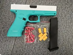 Black Automatic Colt 1911 Automatic Shell Soft Bullet Toy Gun Air Gun CS Shooting Weapon Boy Toy (continuous Firing) gift