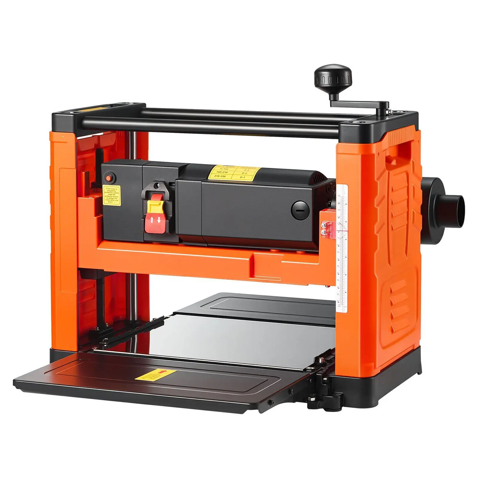 Plaina de bancada de lâmina dupla de 13 "espessura 1800W com sistema de alimentação de rolo duplo para madeira dura e madeira macia para trabalhar madeira