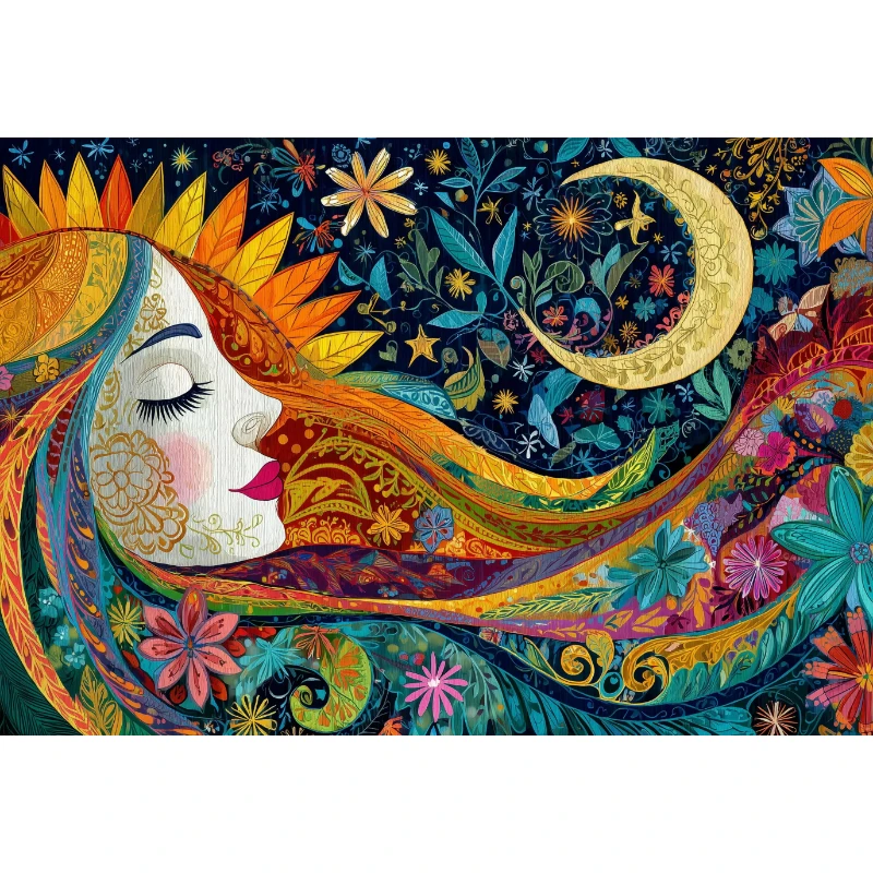 500/1000/1200/2000PCS Jigsaw Puzzle Abstract Character Scene for Adults Perfect For Family Game Night And Brain