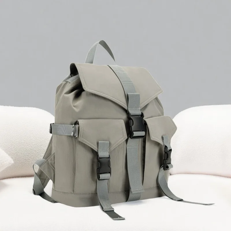 

Fashion Premium Backpack Casual Large Capacity Backpack Solid Color Versatile Lightweight Travel, Camping Bag