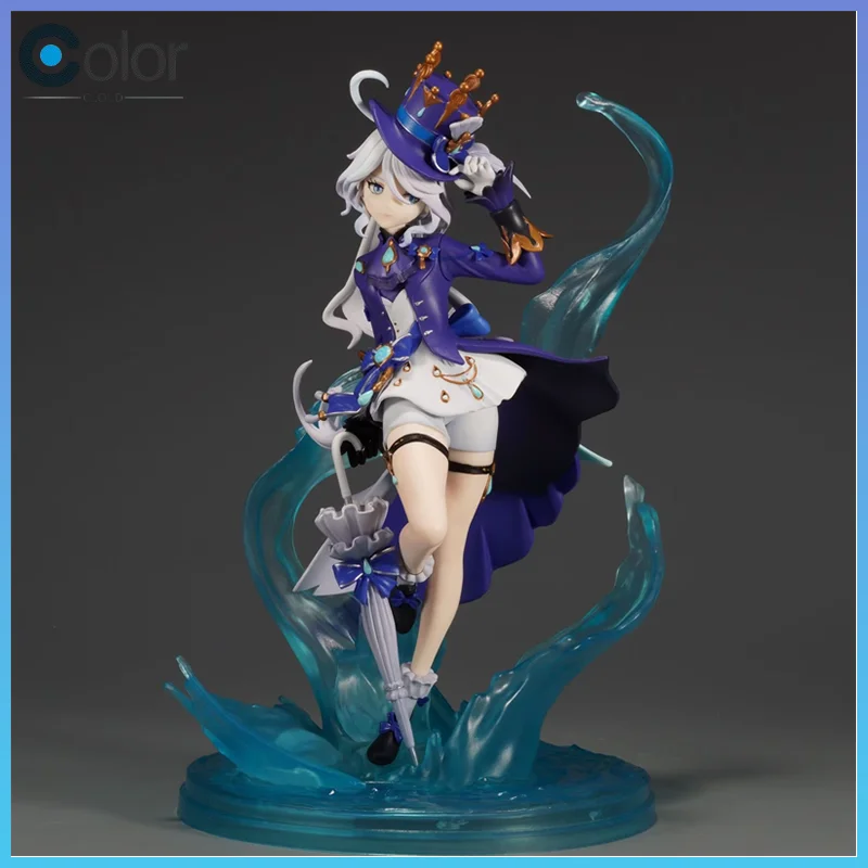 

23cm Genshin Impact Furina Action Figure Anime Collectible Model Doll Focal Focalors Cute Toy Desktop Ornaments Decor Adult Gift