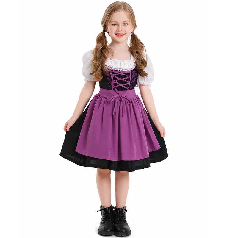 

Halloween Girls Oktoberfest Costume Cute Multicolor Short Skirt for School Party Event
