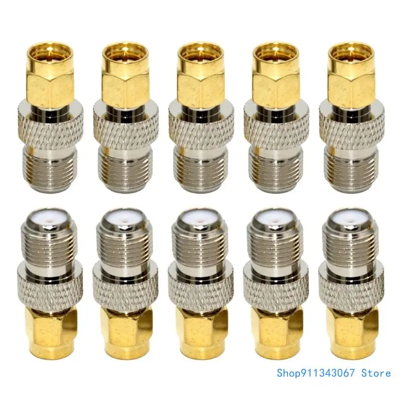 Precise SMA Coaxial Cable Connector SMA Male to F Female RF Coaxial Adapter RF Converter for Stable Drop shipping