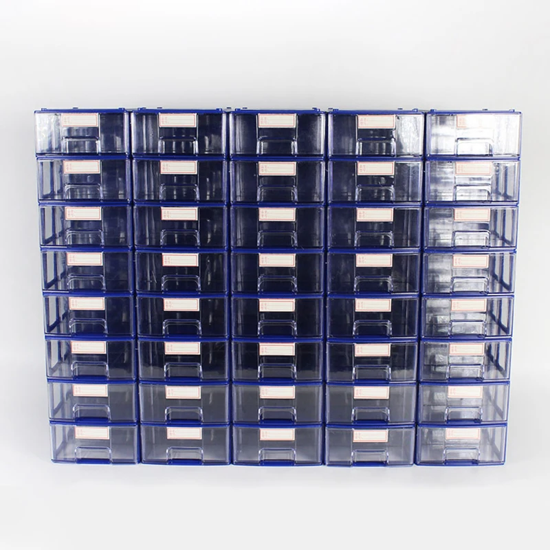 Stackable Plastic Hardware Parts Storage Boxes Component Screws Tool box Combined Cabinet Rack Building Block Drawer Case