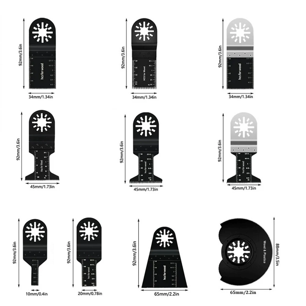 Herramienta oscilante multifunción, hoja de sierra para madera, plástico, Metal, renovador de corte, herramientas eléctricas, 1 piezas