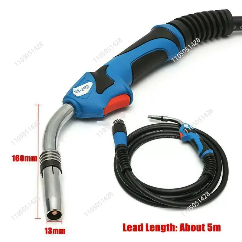 MB24 MIG Welding Gun-Torch  With 5 Meter Length Lead Electric Welder Torch Stinger Part 24KD CO2