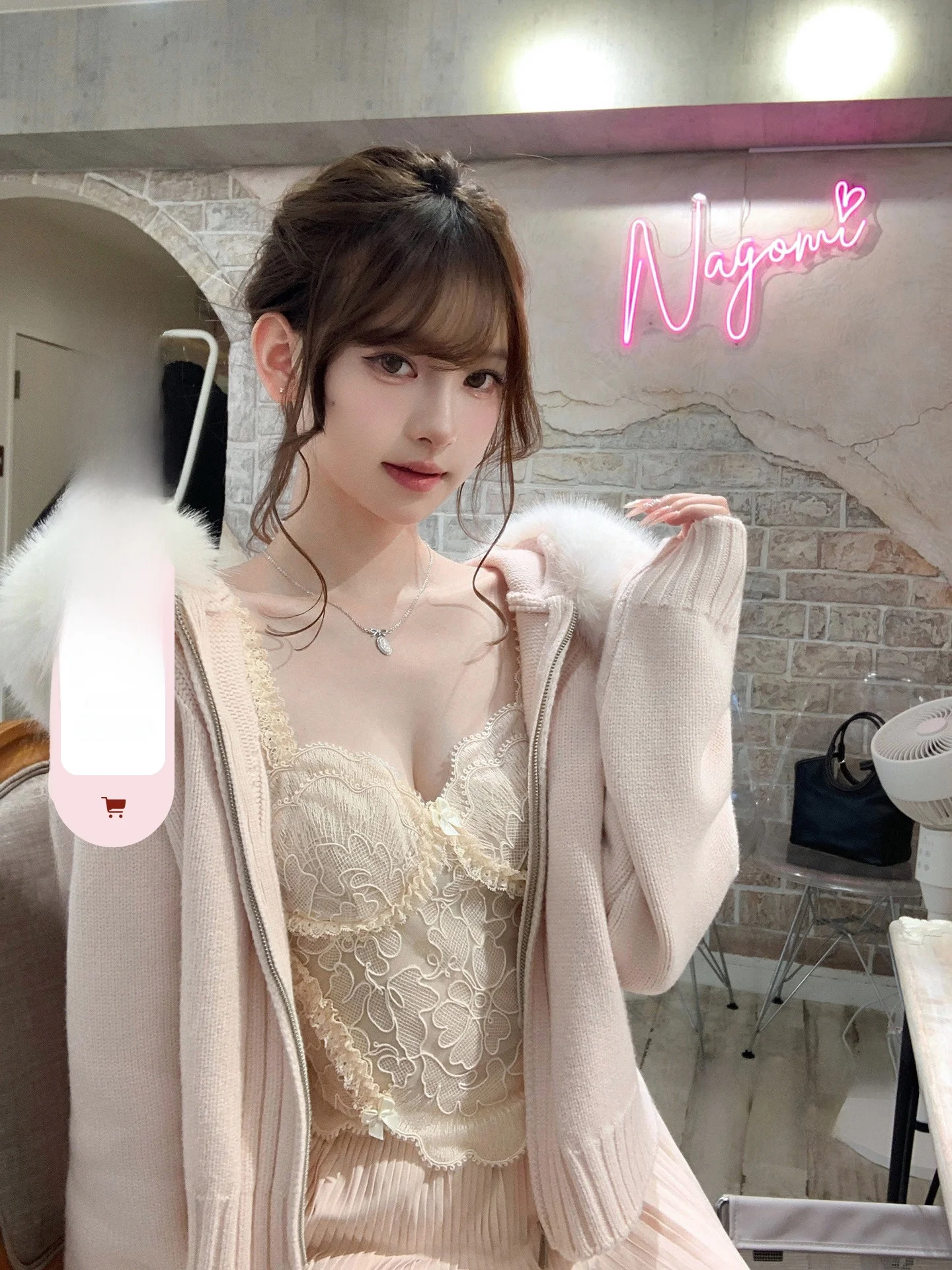 

CrySweet Heareat Limited Edition Heavy Work 3D Lace Trim Csole Women's High-End Feel Inner Wear Top Gentle Sle Spli...