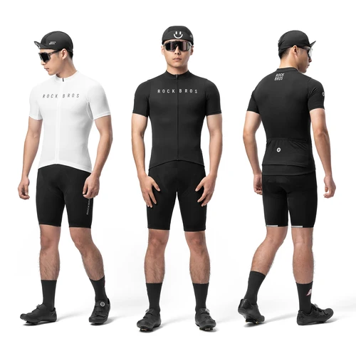 Imagen 2 del producto ROCKBROS-Camiseta deportiva de manga corta de secado rápido, camisetas de gimnasio, camiseta de Fitness, ropa deportiva transpirable, camiseta de ciclismo