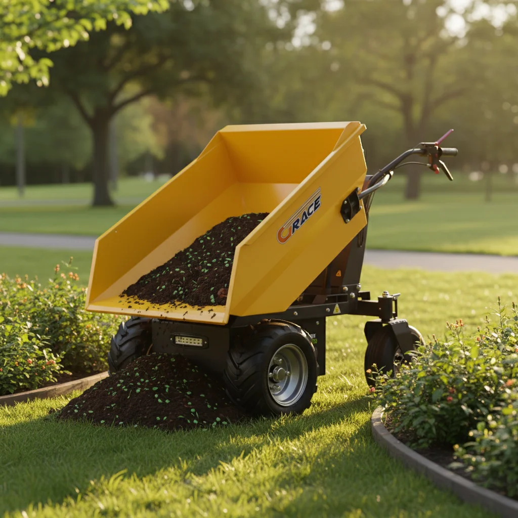 

1-2 Ton Mobile Self Propelled Hydraulic Tipper Wheel Mini Dump Dumper Farm Orchard Handling Vehicle