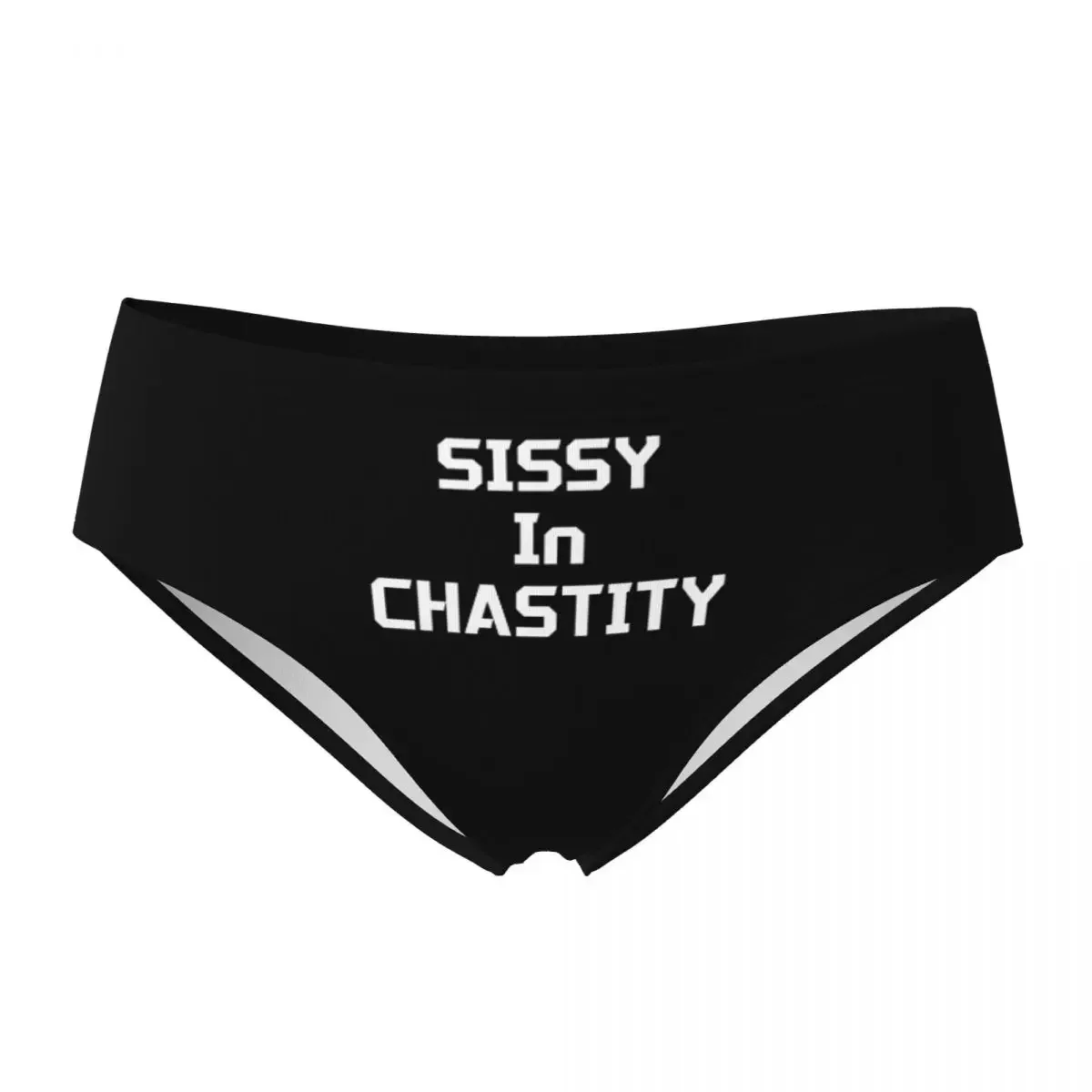 

Custom SISSY IN CHASTITY Brief Panties Womens Comfort Stretch Underwear