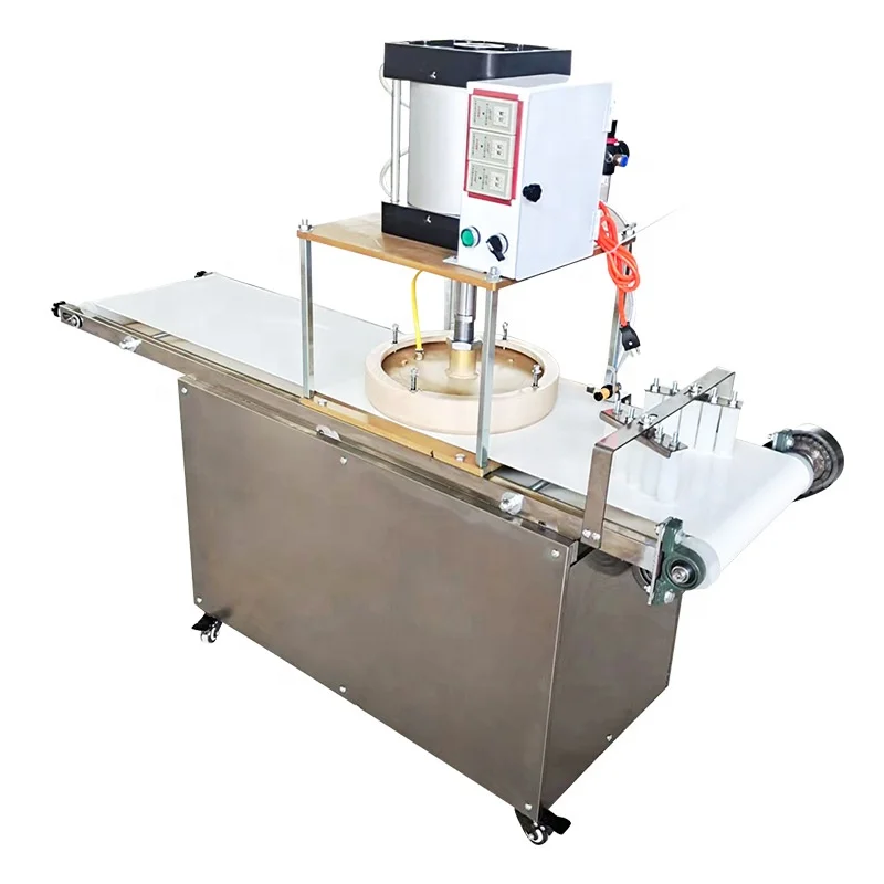 

Commercial Pizza Base Sheeter Form Press Bread Crust Maker Stretching Machine Automatic Pizza Dough Presser