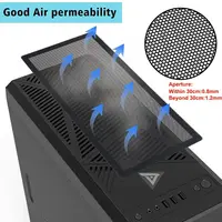New PVC Dust Filter Cover Black Magnetic Frame PC Cooler Filter 120mm/140mm Computer Fan Grills Computer Cooler Fan 6