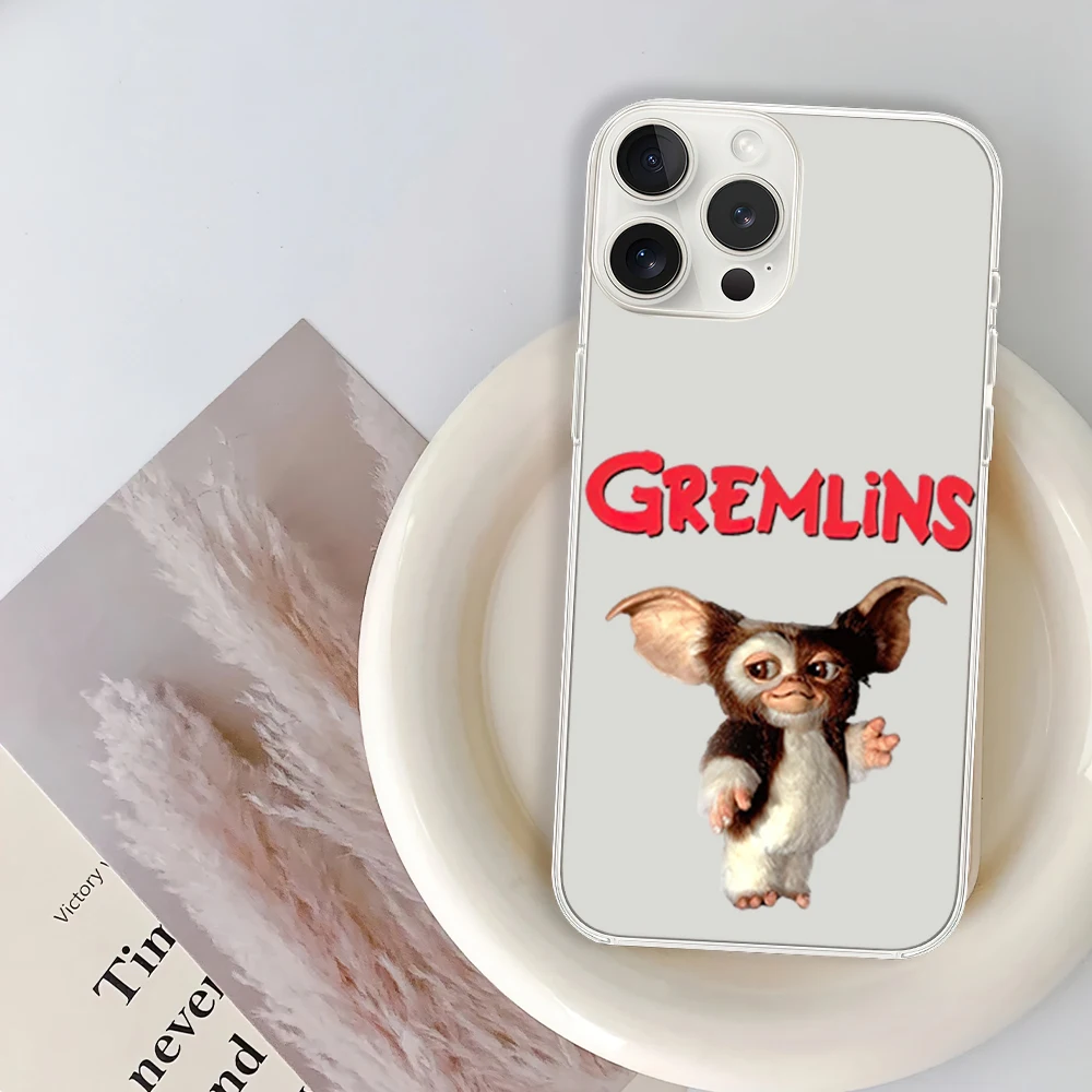 G-Gremlins Gizmo Phone Case for iPhone 12 11 13 14 15 16 Max Pro Plus Transparent Soft Shell