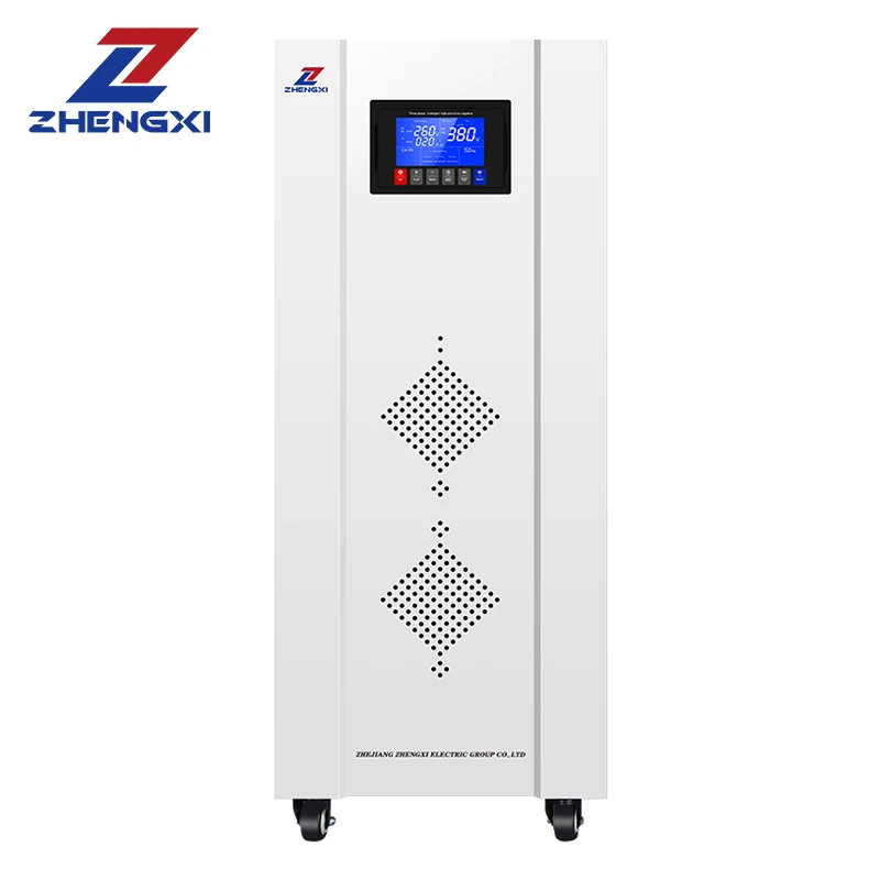 Display a LED Regolatore di tensione servomotore trifase intelligente 380V 400V 480V 440V 60KVA 80KVA 100KVA Stabilizzatori di tensione