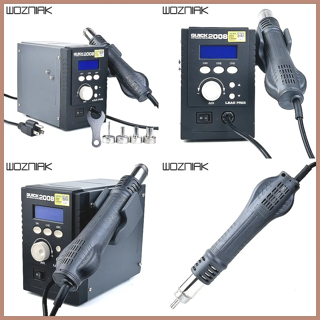 Digital Lead-Free Heat Gun 2008 with LCD Display, Quick Heating Welding Station for Phone Repair & Soldering