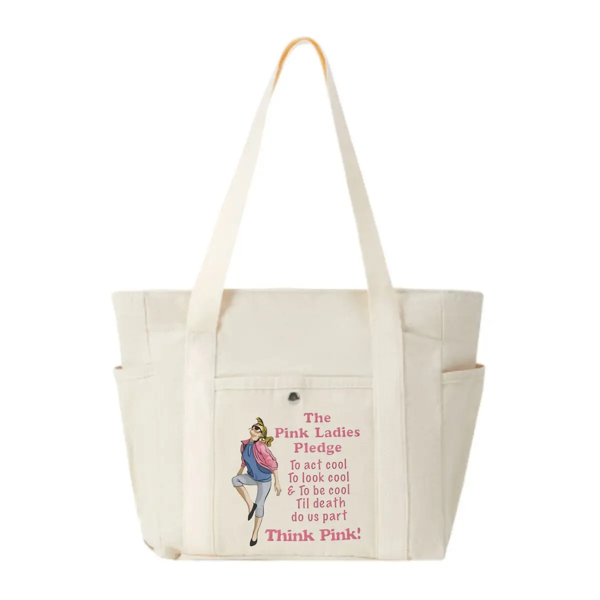 

Grease Pink Ladies Pledge for Women Unisex New Women's Shoulder Bag Handbag Simple Canvas Tote Bag Daily Commuting