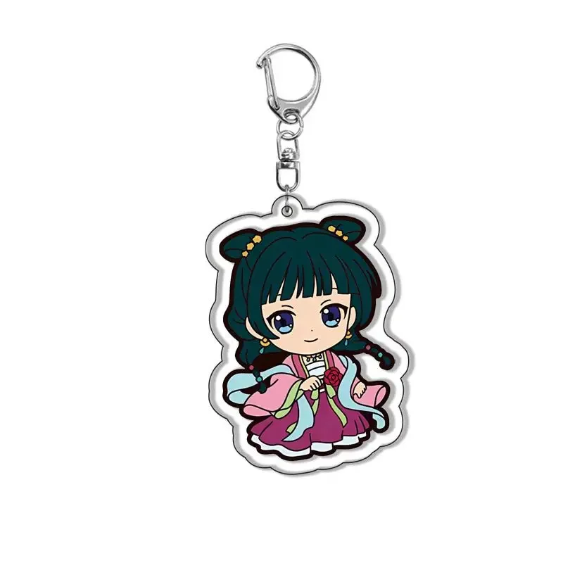 Anime The Apothecary Diaries Kusuriya No Hitorigoto Keychain Cute Figure Maomao Gao Shun Li Bai Cosplay Key Ring Pendant Gifts