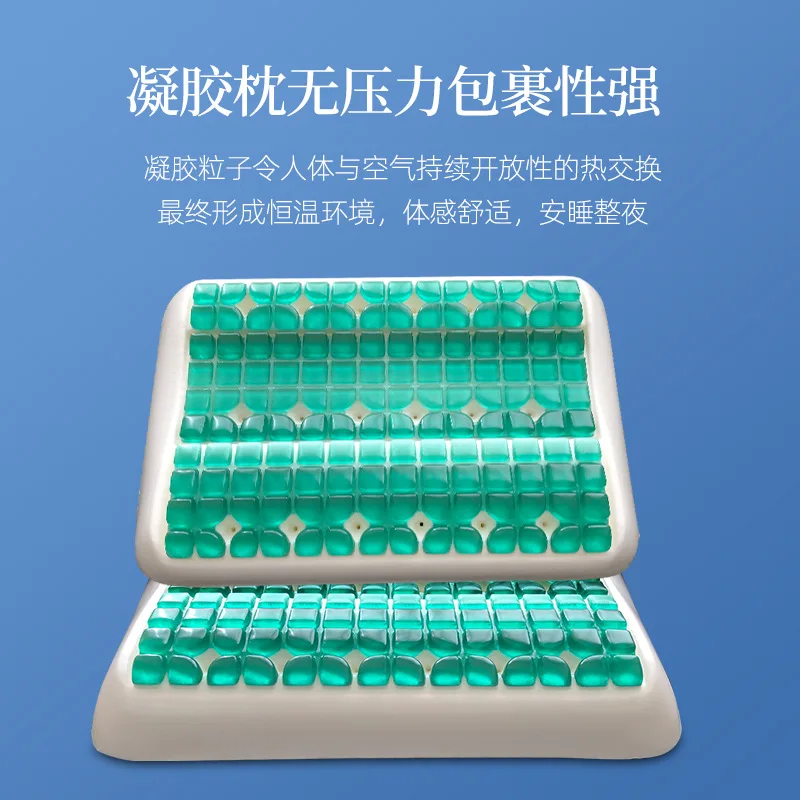 5D High-Low Gel Pillow for Cervical Support for Adults and Kids Summer Cooling Wave Memory Bio-Based Hydrophilic Cotton