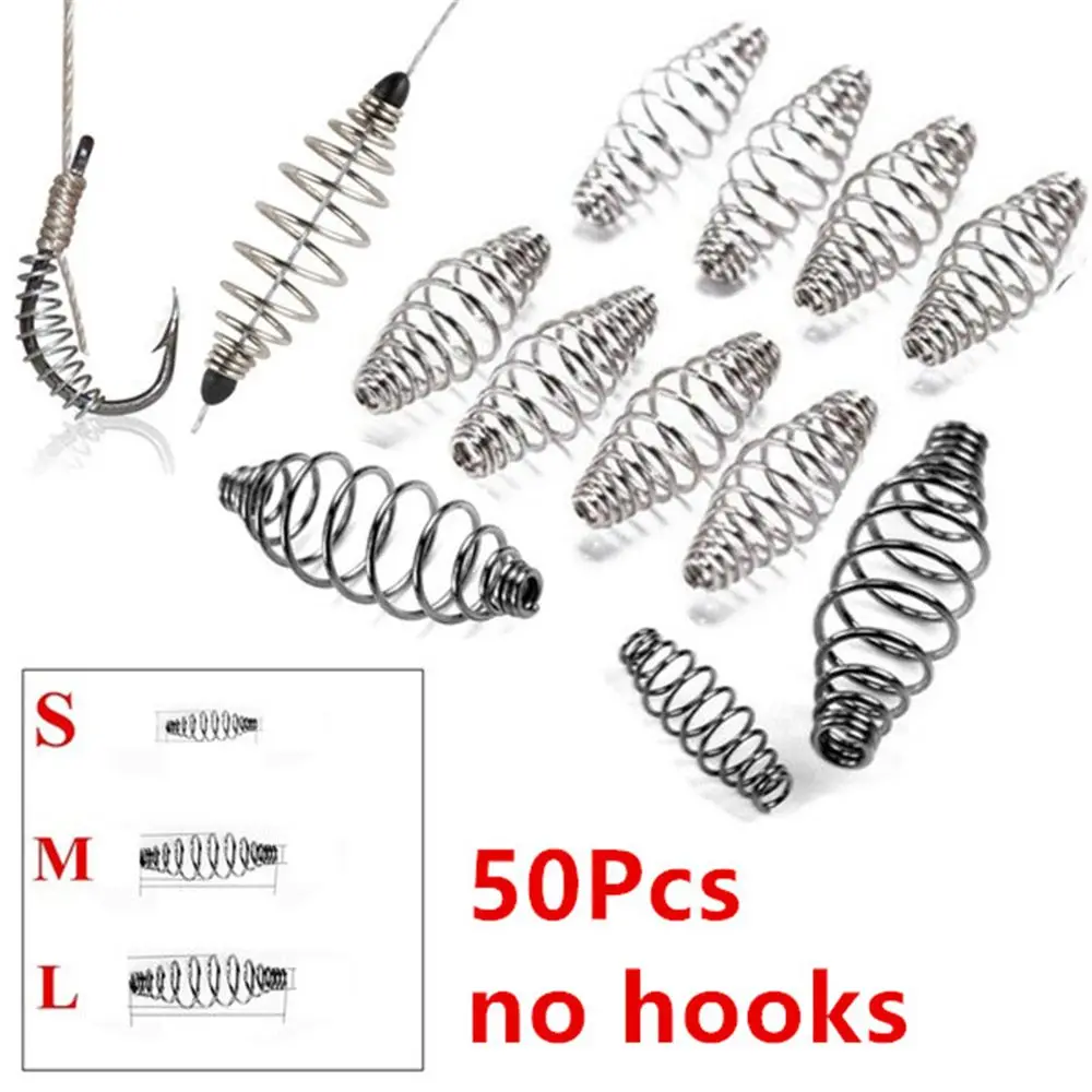 Stainless Steel Durable Feeder Cage Olive Shape Spring Feeder Stops Fishing Accessories Carp Fishing Fishing Tools