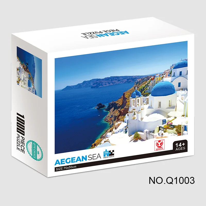 Legpuzzels voor volwassenen 1000-delige Griekenland Egeïsche Zee 1000-delige puzzels voor volwassenen