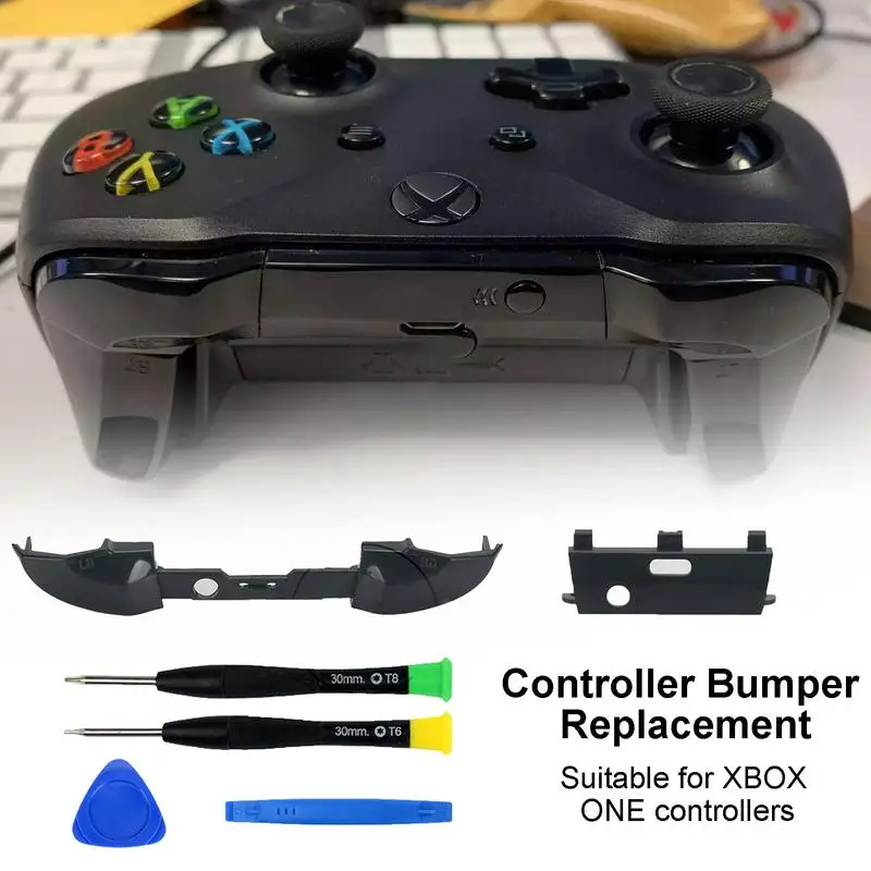 Controller Bumper Parts Impact-Resistant Bumper Button Mod Set User-friendly Controller Repair Parts Portable Repair Kit