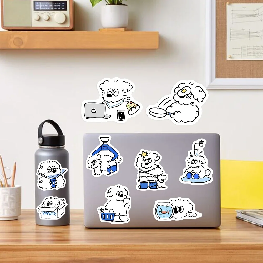 Korean Cartoon line Dog Stickers puppy Cure DIY Toy Gift Decorative Graffiti Decal for Phone Luggage Laptop Scrapbook Waterproof