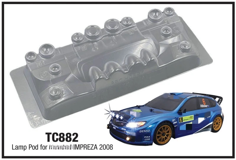 TC883 Lamp Pod for SUBRU IMPREZA 2007/2008 RC Rally body 1/10 scale