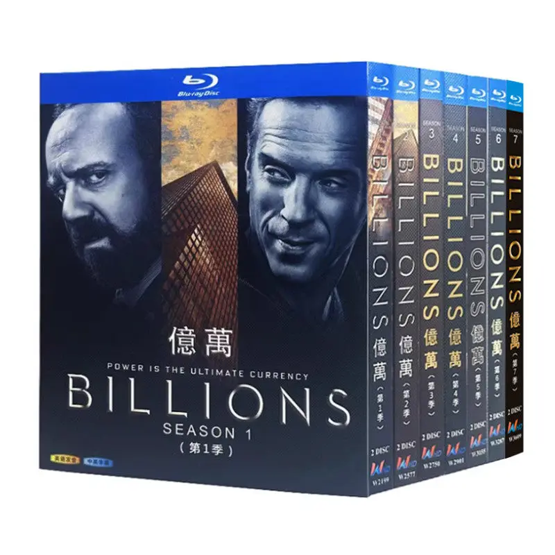 

Blu-ray Ultra HD TV Series Billions Seasons 1–7 with Chinese Simplified Chinese Traditional and English Subtitles