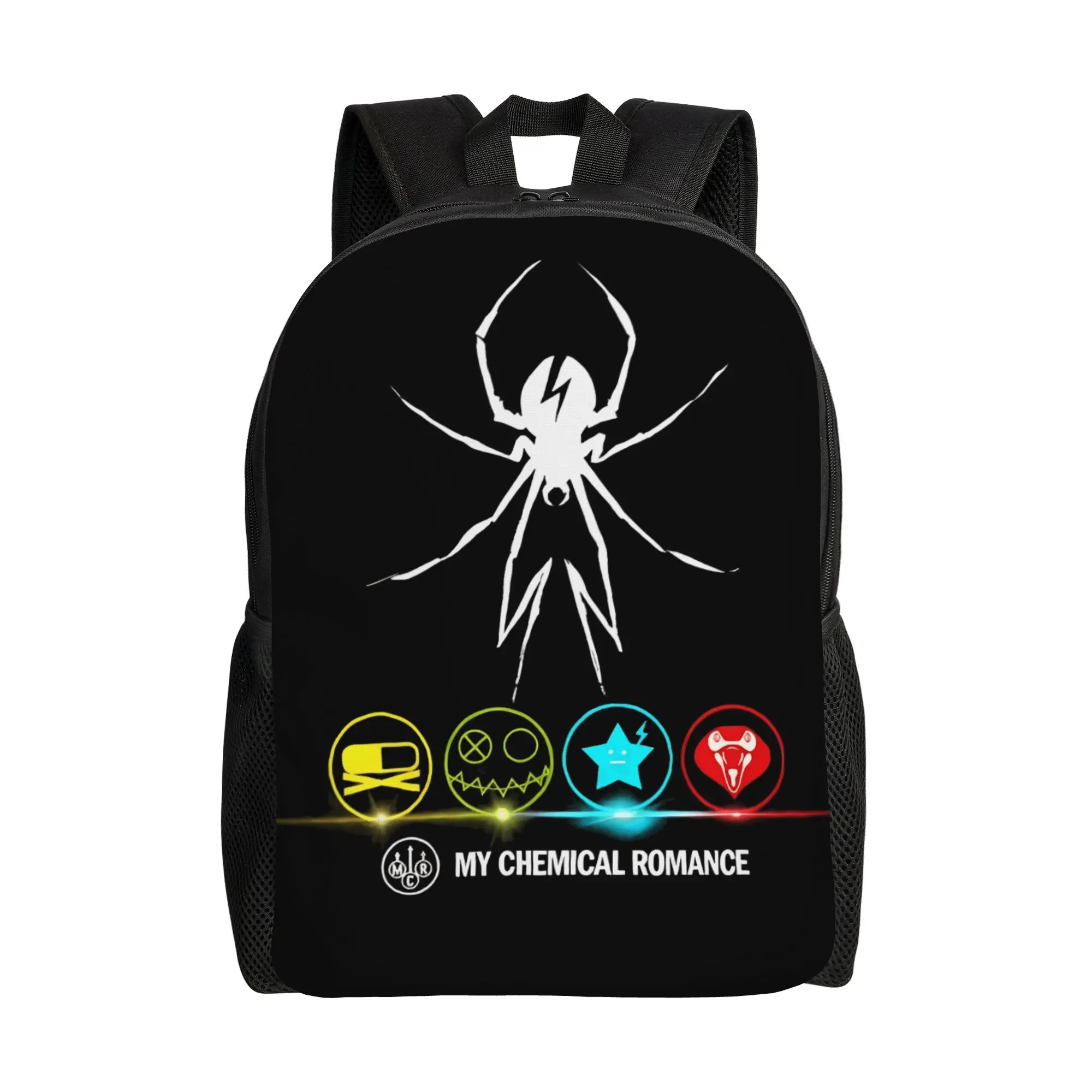 

My Chemical Romance Danger Days Spider Backpack Women Men Breathable Backpacks Elegant School Bags Workout Designer Rucksack