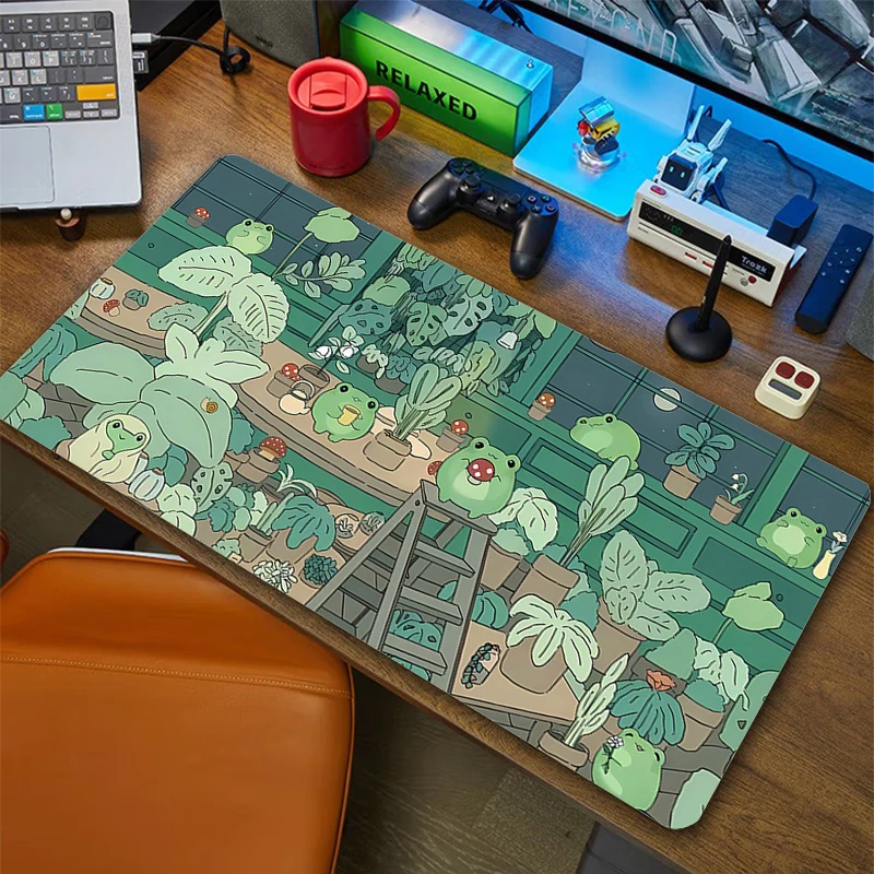 لطيف النبات العشب لوحة الماوس ، كبير Kawaii القط مكتب حصيرة ، الكمبيوتر Deskmat ، لوحة الماوس الكبيرة ، اكسسوارات الألعاب ، ألعاب الكمبيوتر ، XXL