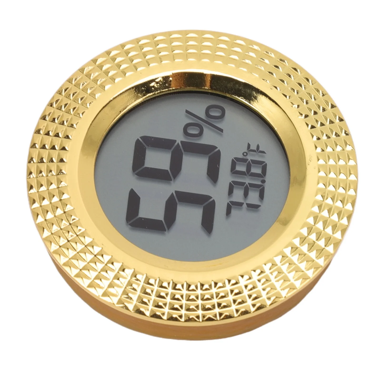 Insert Digital Hygrometer Round Cigar Box High Accuracy Electronic Temperature Humidity Meter