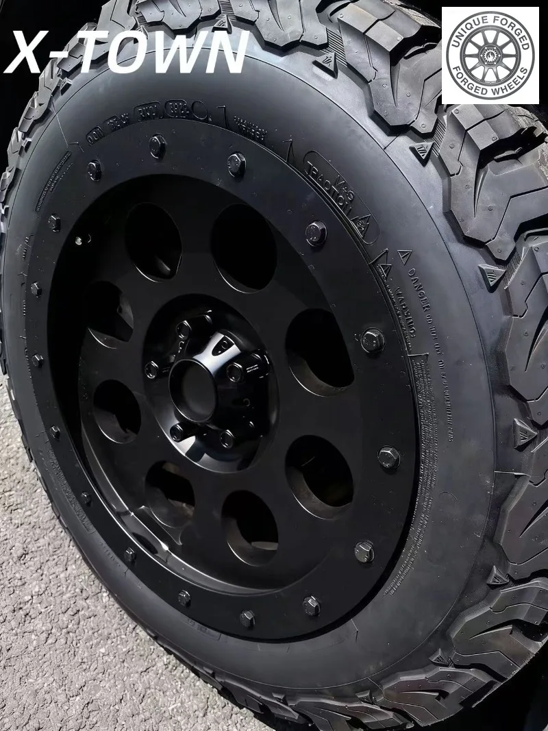 26 Style 20 21 23 24 Inch 4x4 Offroad Wheel Concave H Type 6 Lugs Alloy Hubs Black Finish Forged Wheels For Wrangler For Escalad
