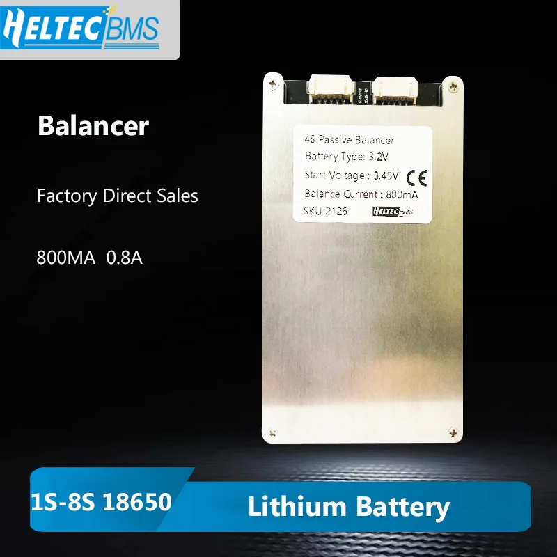 1S 2S 3S 4S 5S 6S 7S 8S 800mA 0.8A Passive balancer /Charging balancer External balanced Board 18650 Lithium Battery Module