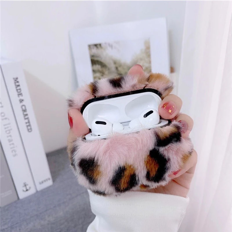 For Cute Fluffy Earphone Case For Apple Airpods 1 2 3 Pro Cover Fashion Lovely Headphones Fur Cases For Airpods 3 Charging Box